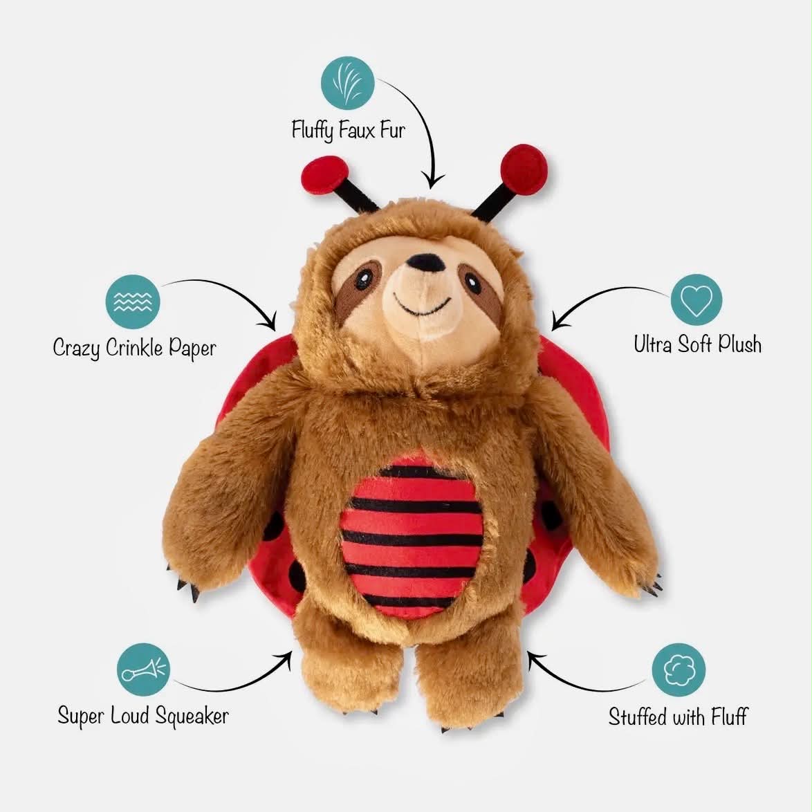 Little Ladybug Dog Toy