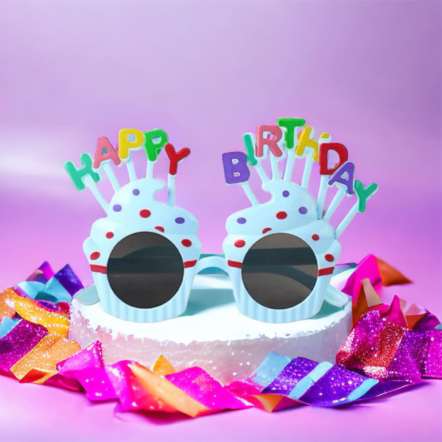 Cupcake Birthday Sunglasses