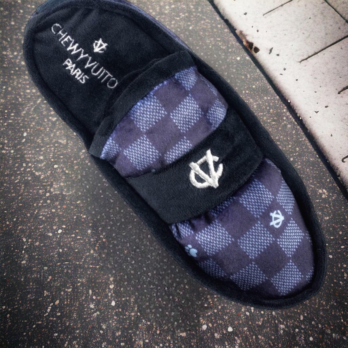 Black Checker Chewy Vuiton Loafer