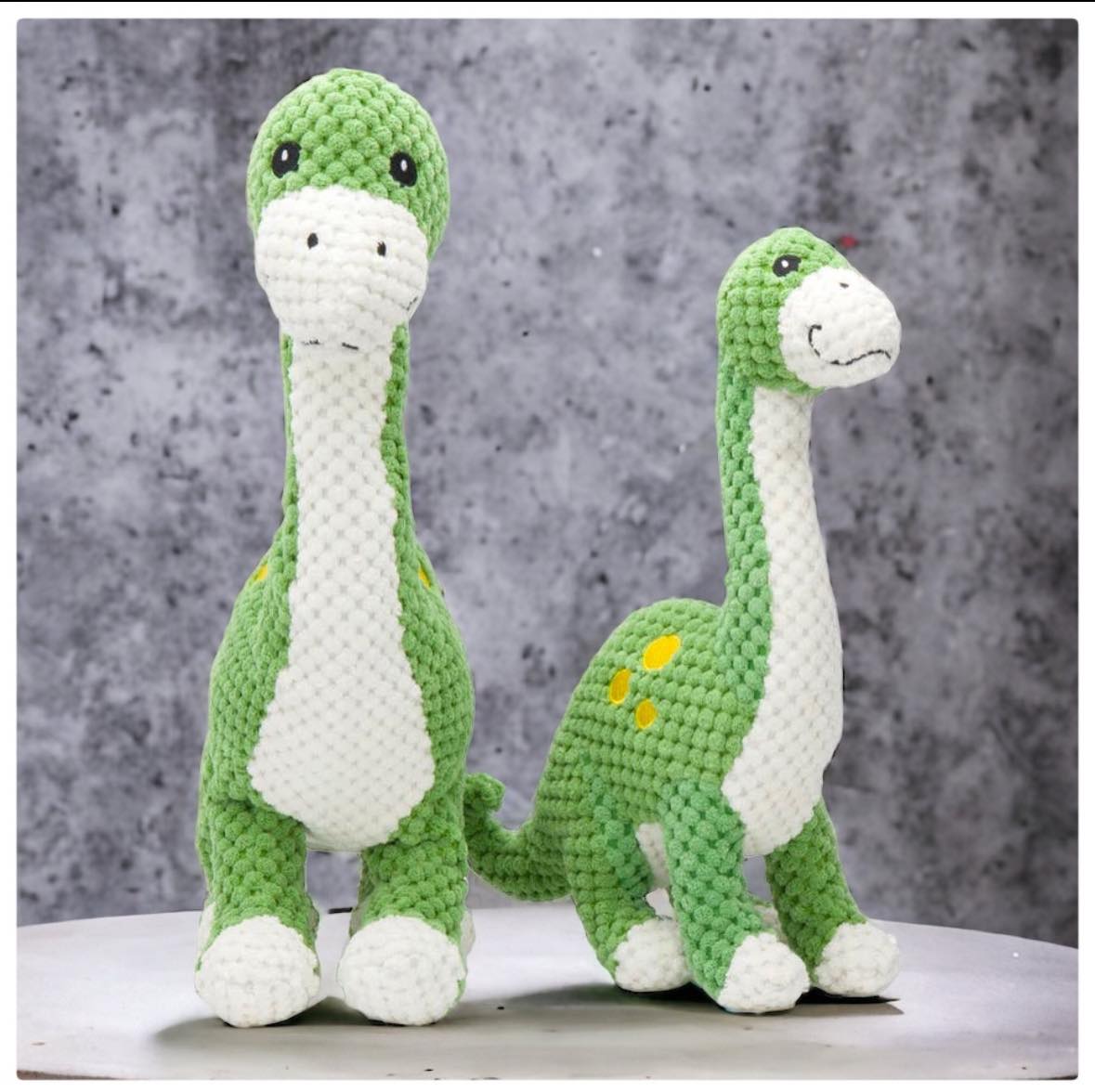 Brontosaurus Floppy Plush Dog Toy