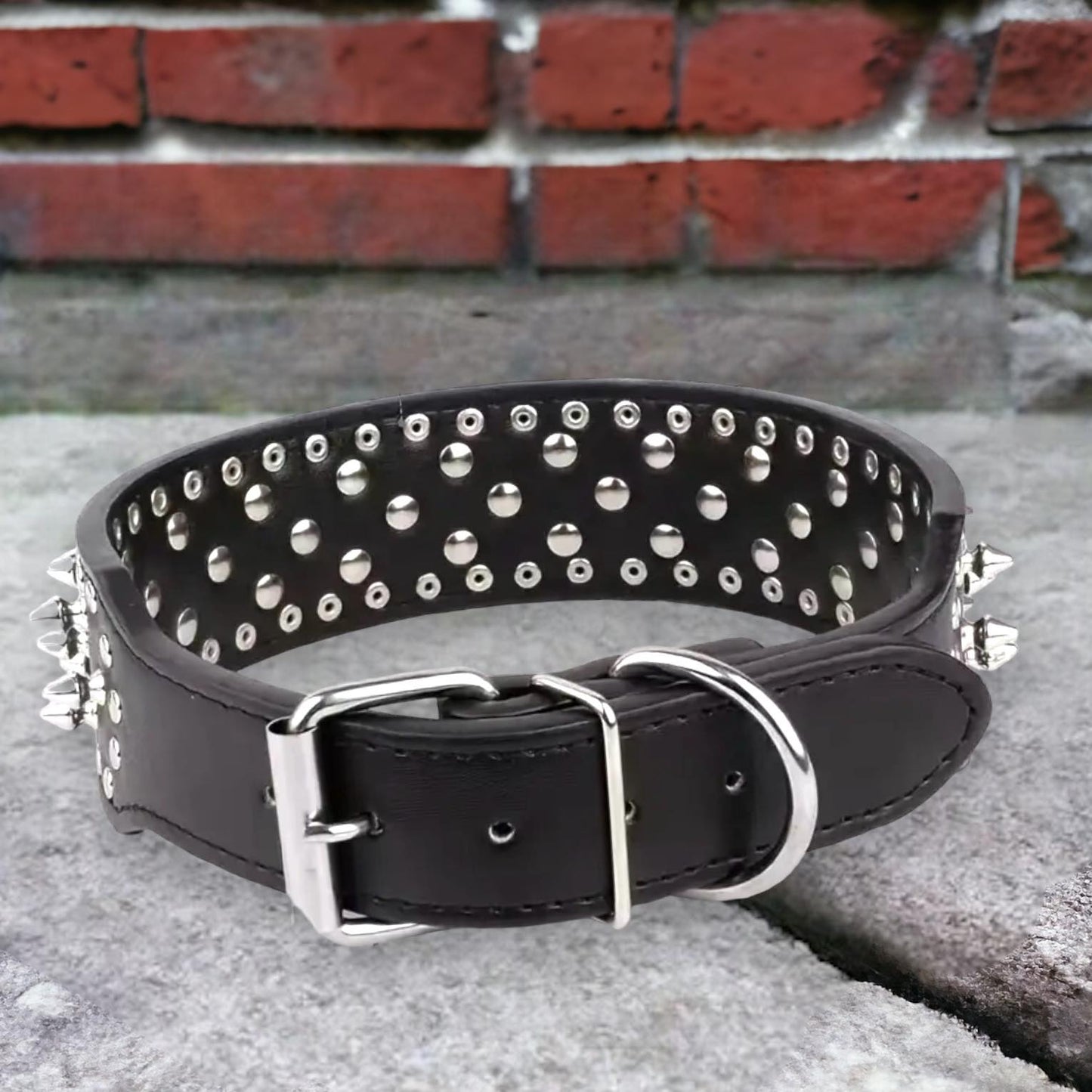PU Leather Studded Collar