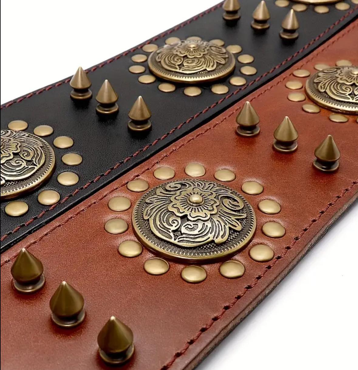 Spiked Leather Collar
