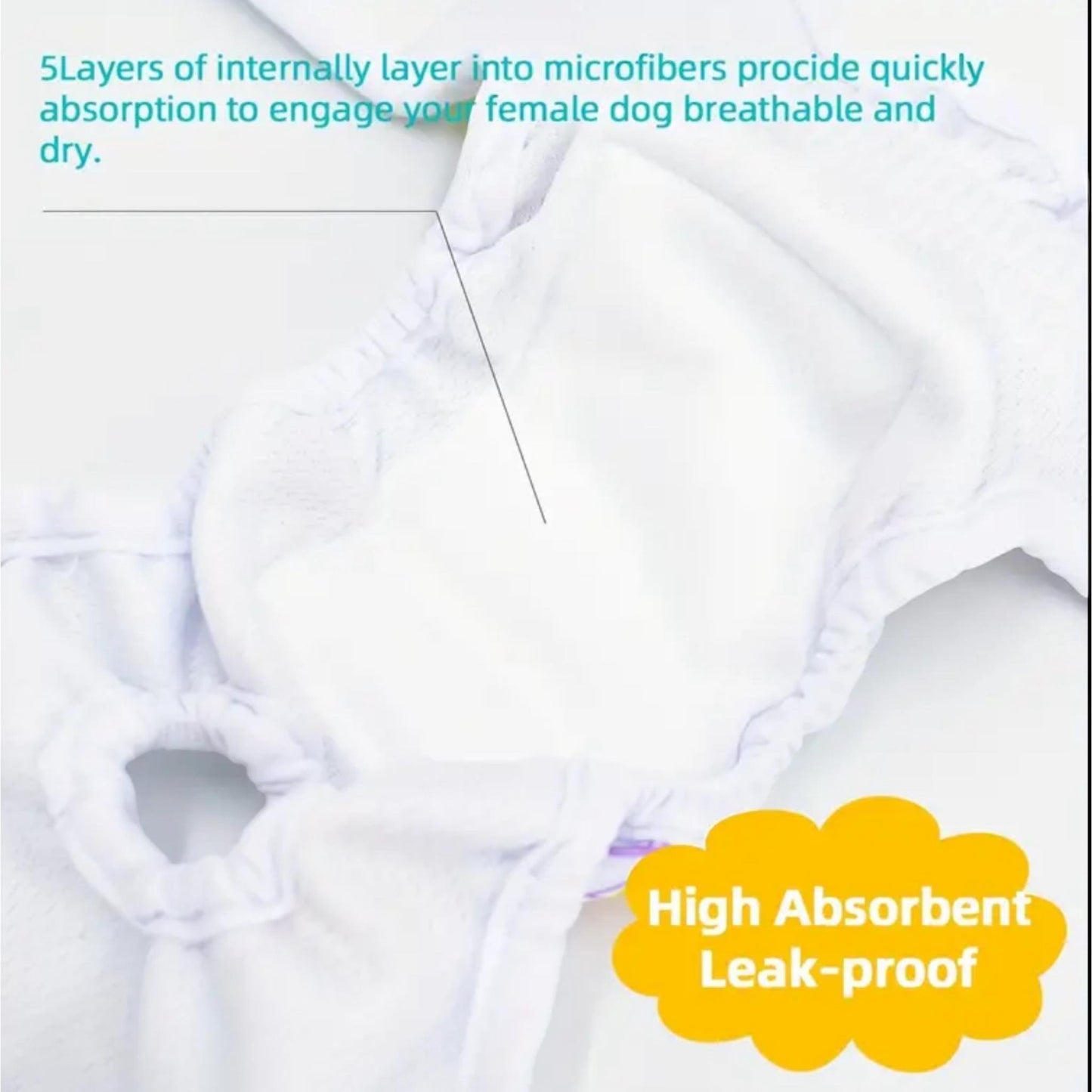 Washable Reusable Premium Dog Diapers