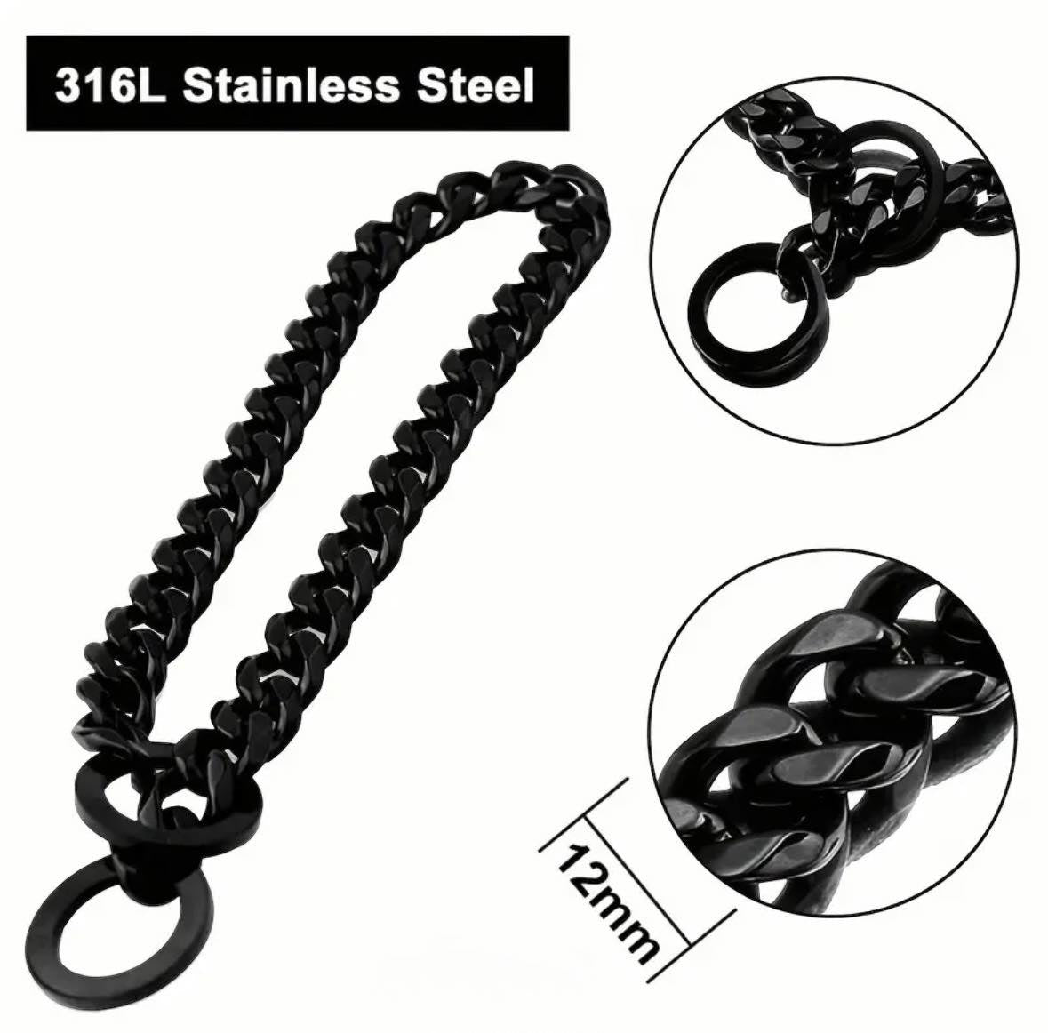 Black Cuban Choke Collar