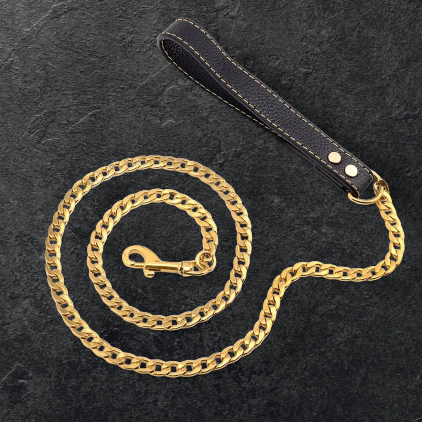 Gold Cuban Chain Leash