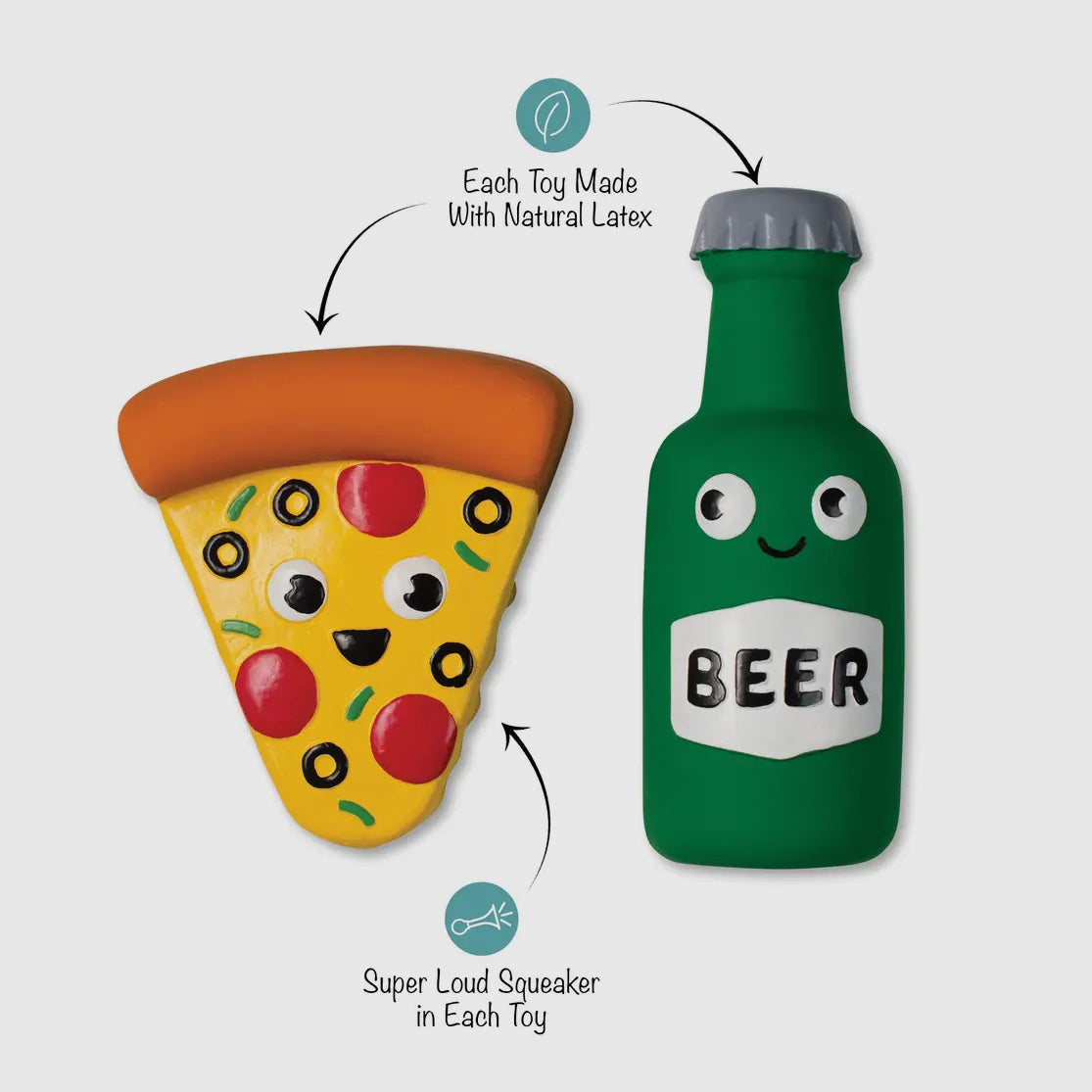 In Pizza We Crust Dog Toy