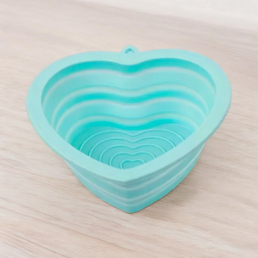 Heart Collapsible Travel Bowl