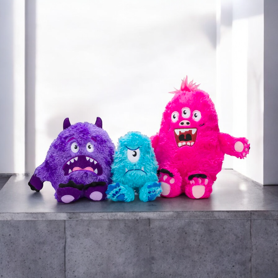 Blue Monster Dog Toy