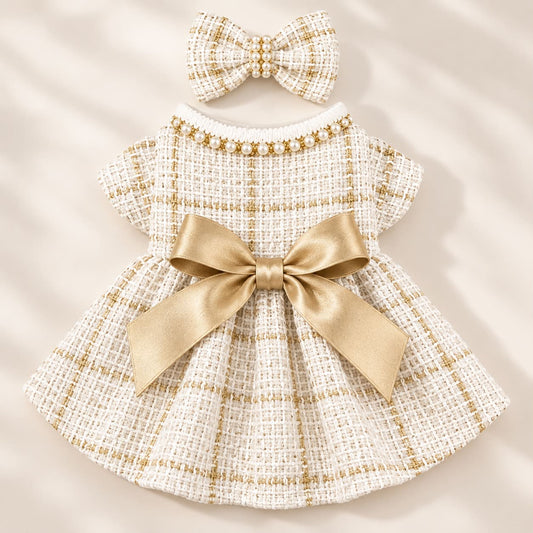 Champagne & Pearls Dress