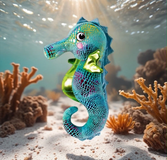 Seahorse Shelly Dog Toy