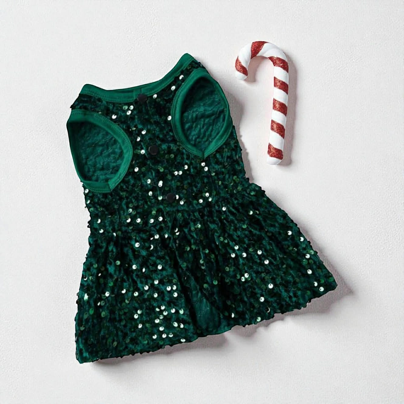 Green Sequins Dress