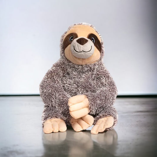 Fluffy Sloth Plush Dog Toy