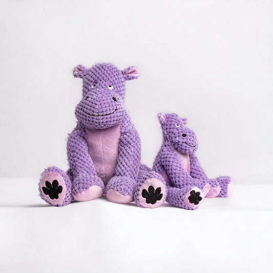 Floppy Hippo Plush Dog Toy