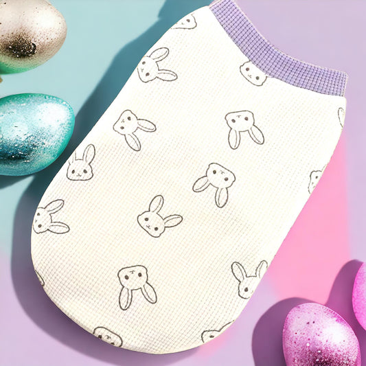 Bunny Waffle Pattern T-Shirt
