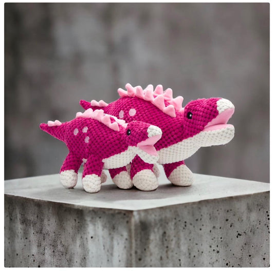 Floppy Stegosaurus Plush Dog Toy