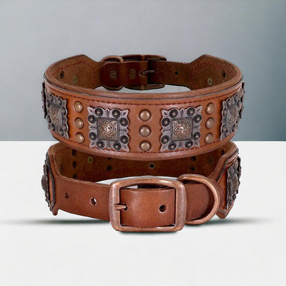 Studded Leather Collar