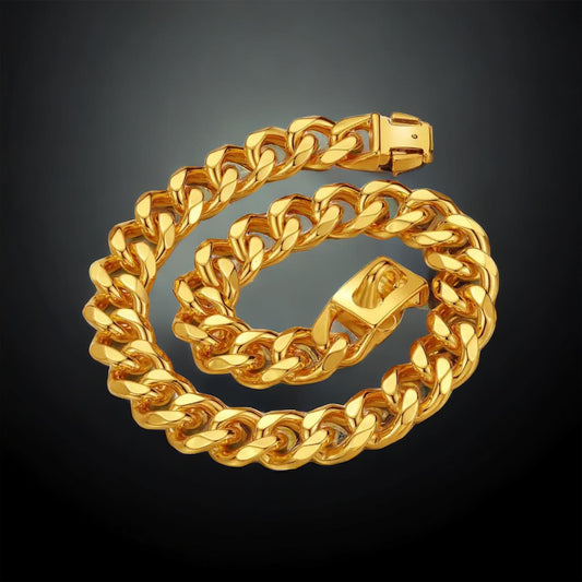 Cuban Link Gold Dog Chain/Collar
