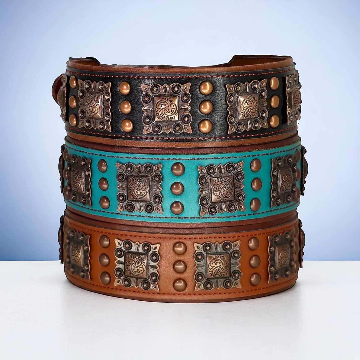 Studded Leather Collar