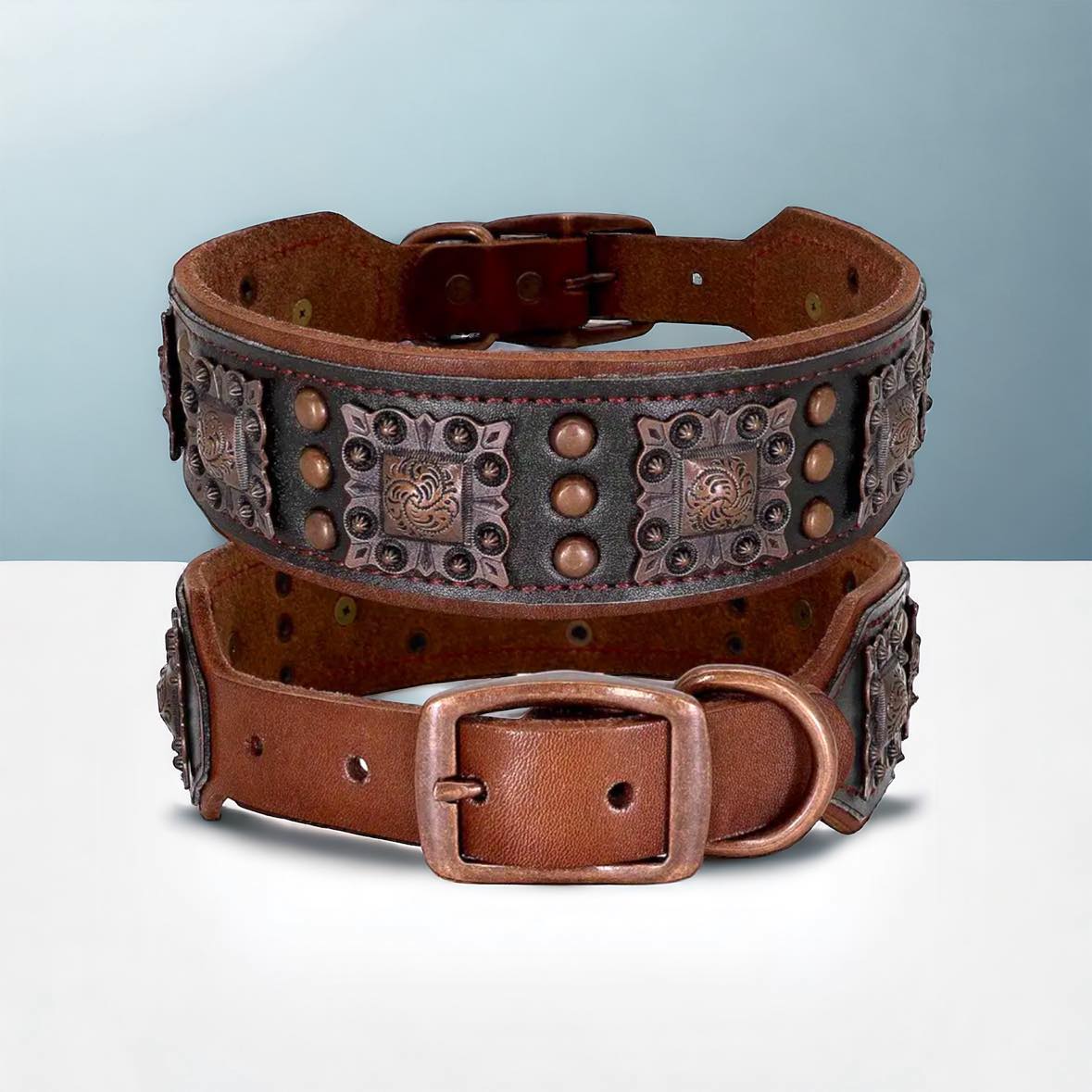 Studded Leather Collar