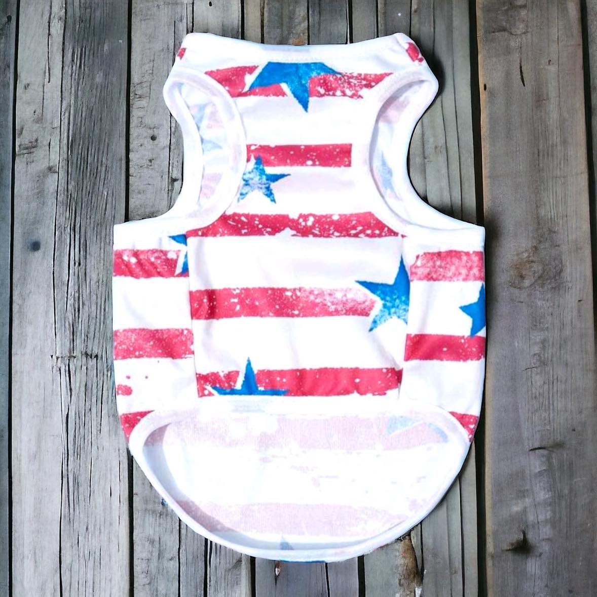 Distressed Stars and Stripes Shirt