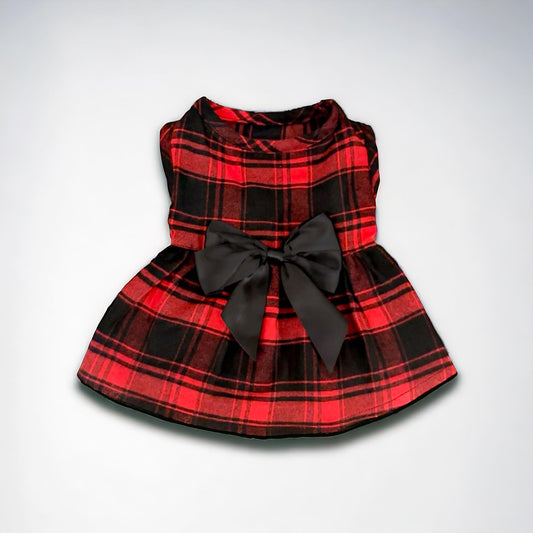 Red & Black Plaid Dress