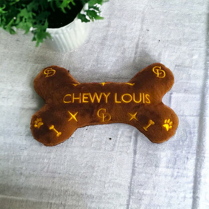 Chewy Louis Bone Squeaker Dog Toy