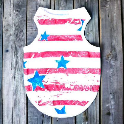 Distressed Stars and Stripes Shirt