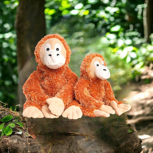 Orangutan Floppy Plush Dog Toy