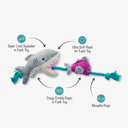 Shark Bait Dog Toy