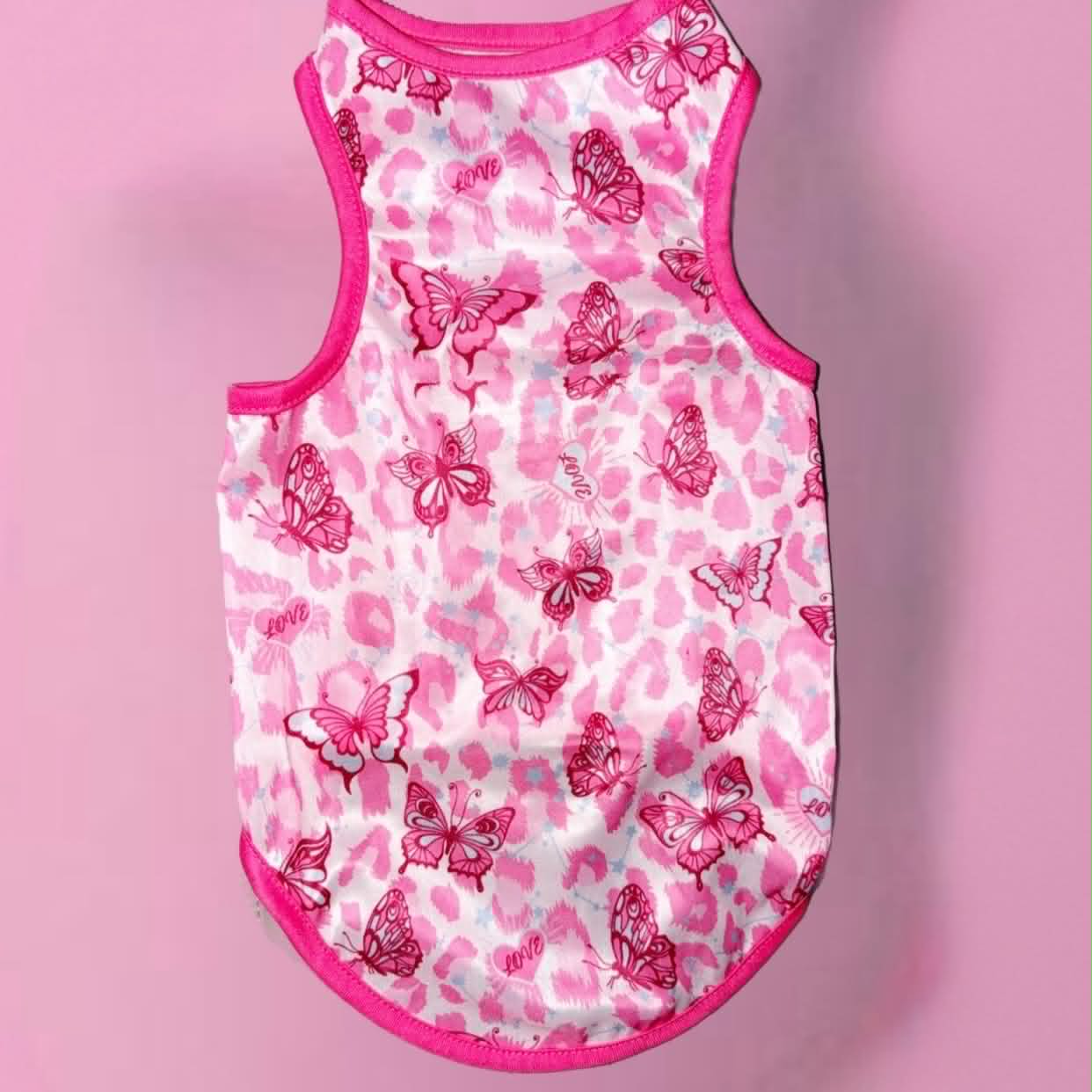 Pink Butterfly Cheetah Top