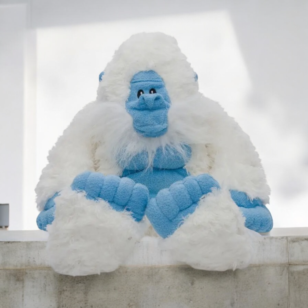 Fluffy Yeti Plush Dog Toy