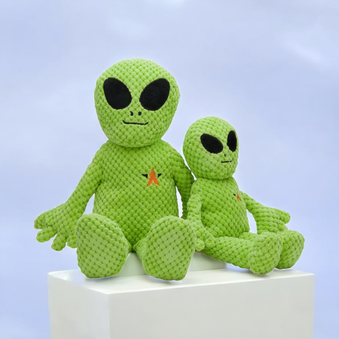 Alien Floppy Plush Dog Toy