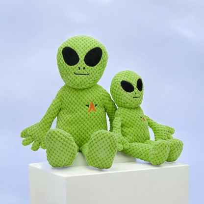 Alien Floppy Plush Dog Toy