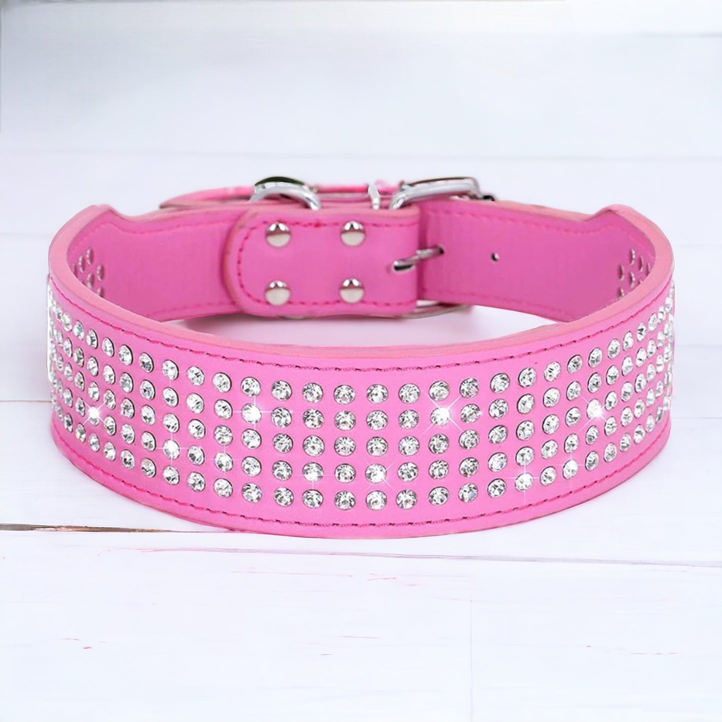 Rhinestone Studded Collar