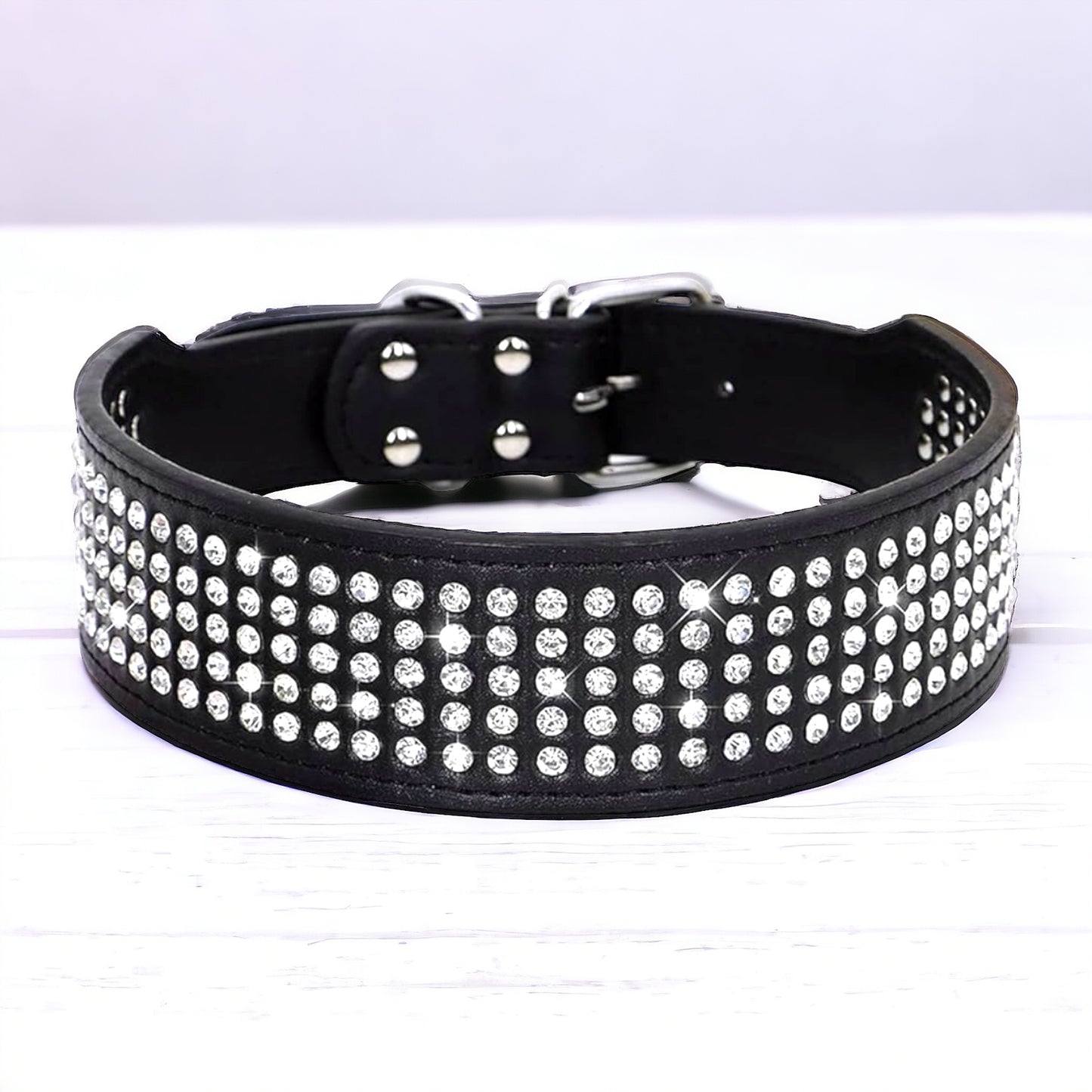 Rhinestone Studded Collar