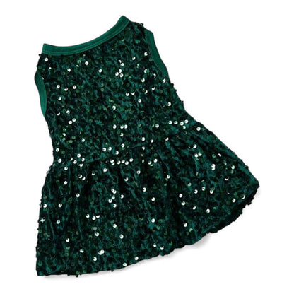 Green Sequins Dress